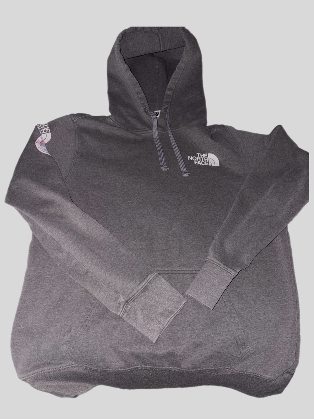 The North Face Dark Gray Hooded Pullover Sweatshirt-  unisex